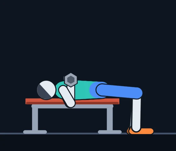 Coach Cole demonstrating the Dumbbell Bench Press